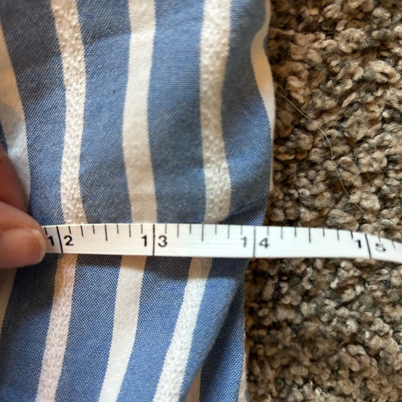 Costal Vibes Old Navy Blue and White Striped Spaghetti‑Strap Mini Dress - Picture 5 of 7